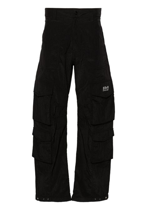 Black Luther wide-leg cargo trousers - women